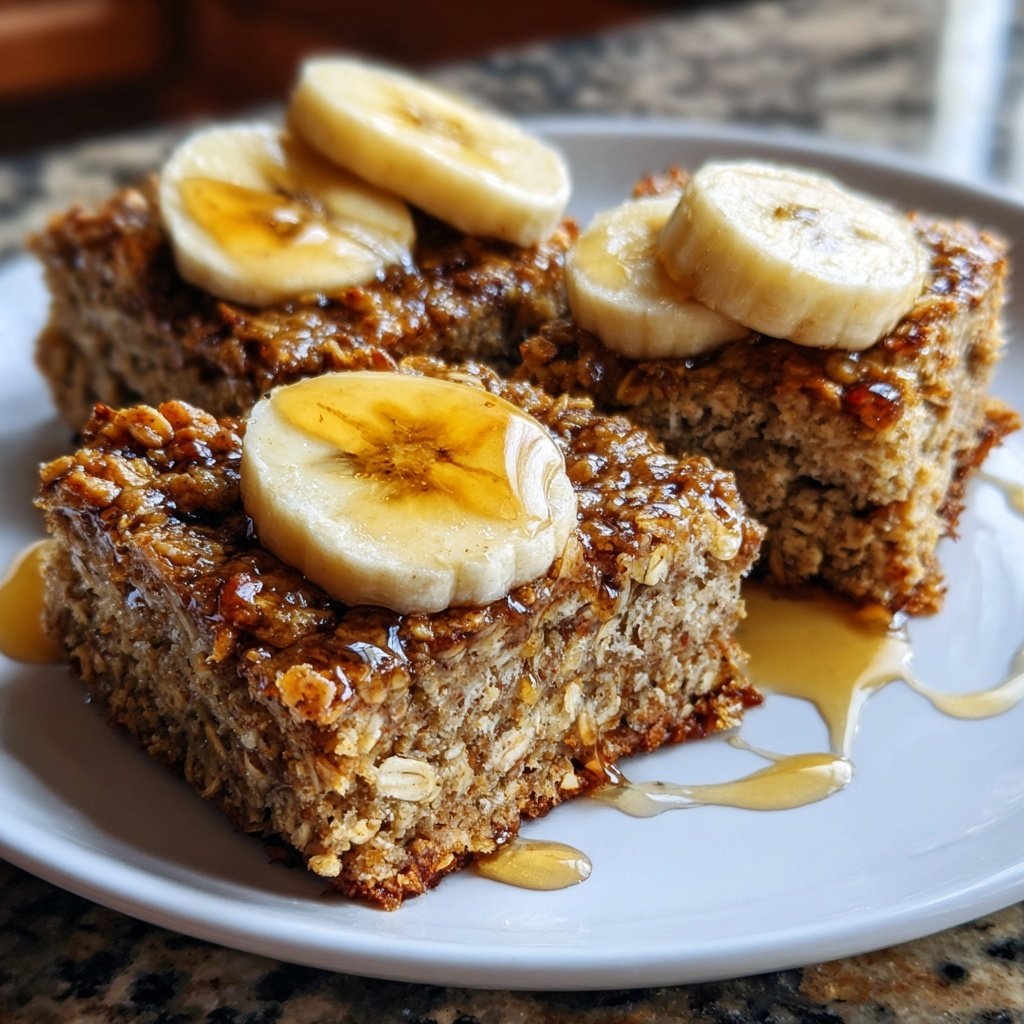 Banana Oat Yogurt Squares