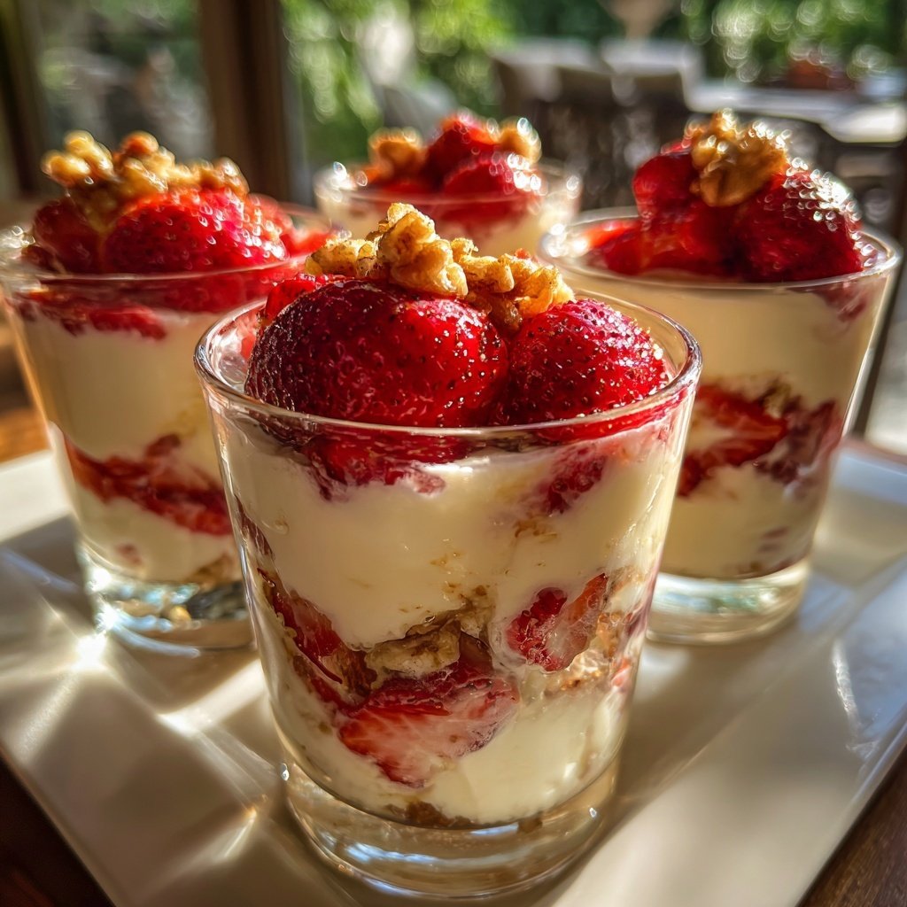 Strawberry Yogurt Breakfast Glasses