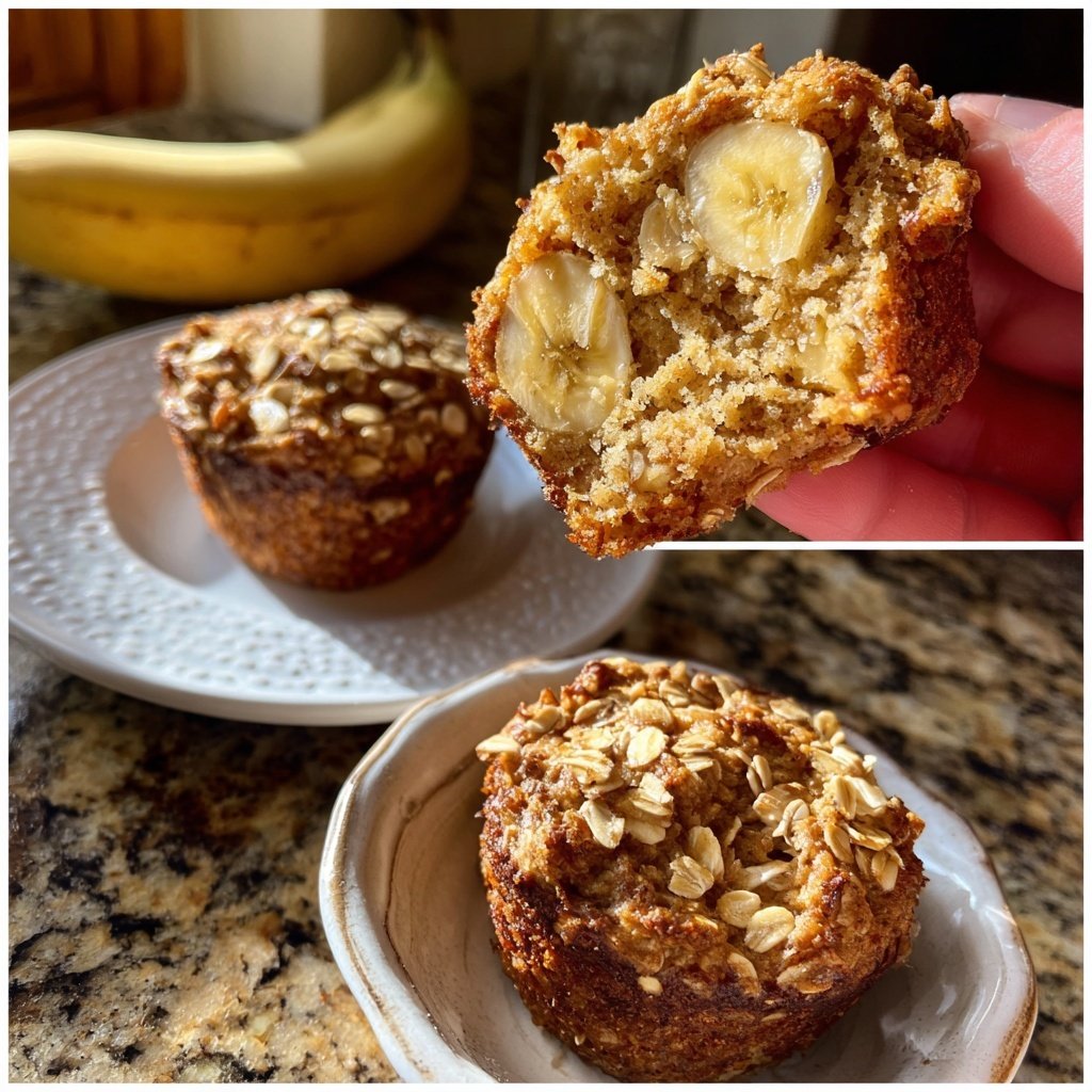 Banana Oatmeal Breakfast Muffins