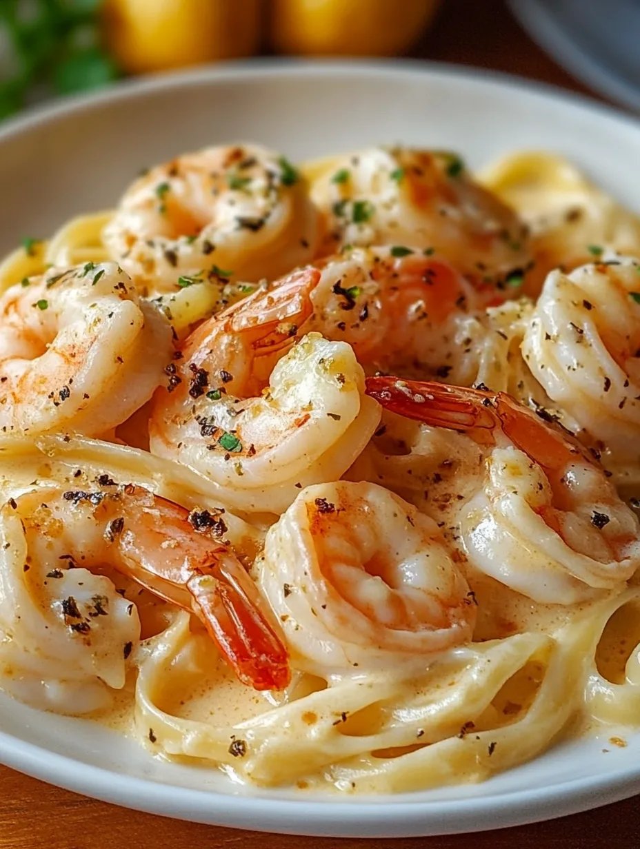 Creamy Garlic Shrimp Pasta