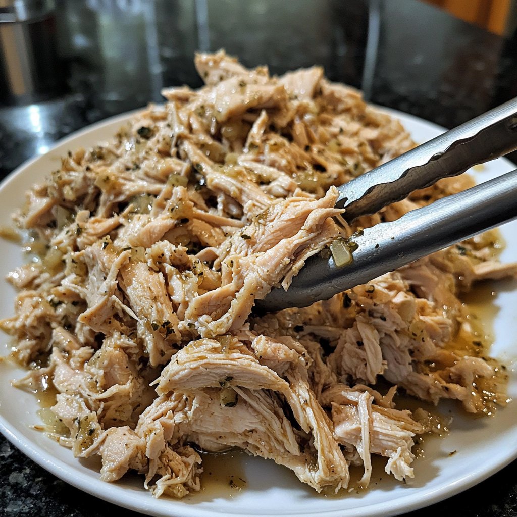 Simple Slow Cooker Shredded Chicken