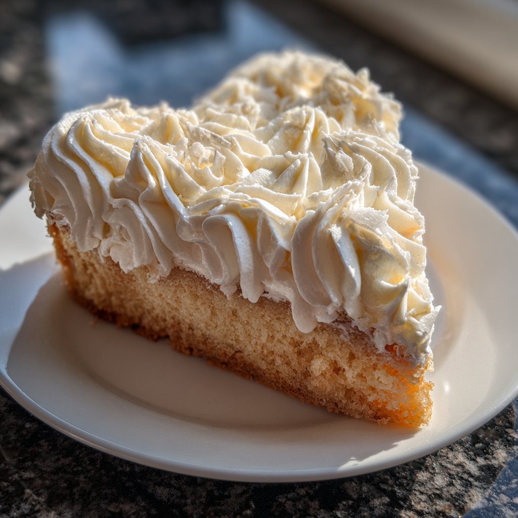 Mini Heart Cake with Coconut Vanilla Filling