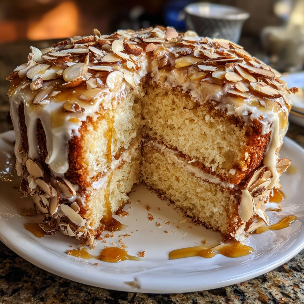 Vanilla Almond Yogurt Cake