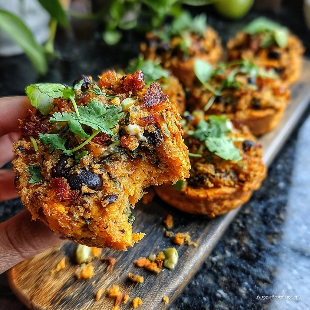Easy Slider Sweet Potato Black Bean Sliders
