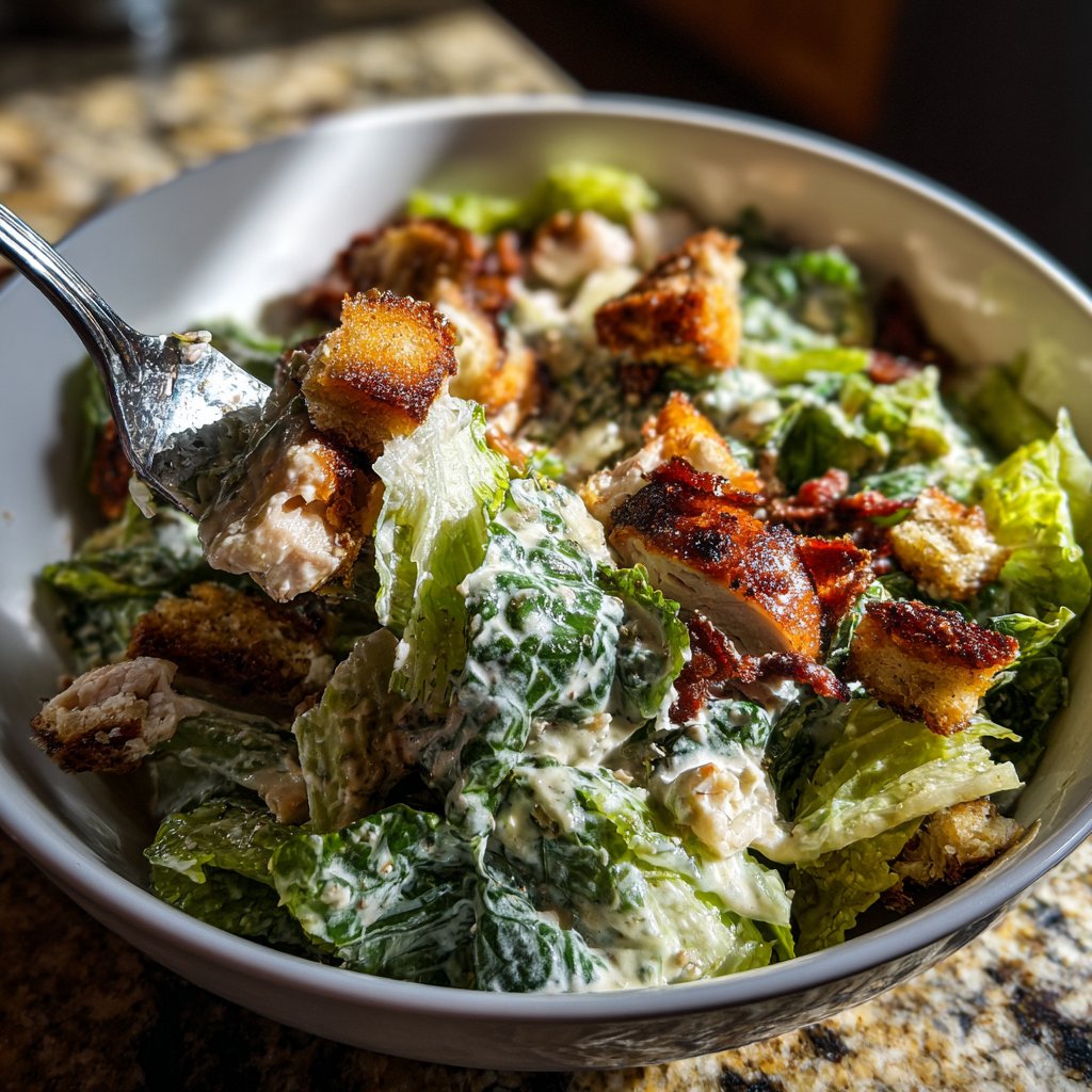 Homemade Chicken Caesar Salad Recipe