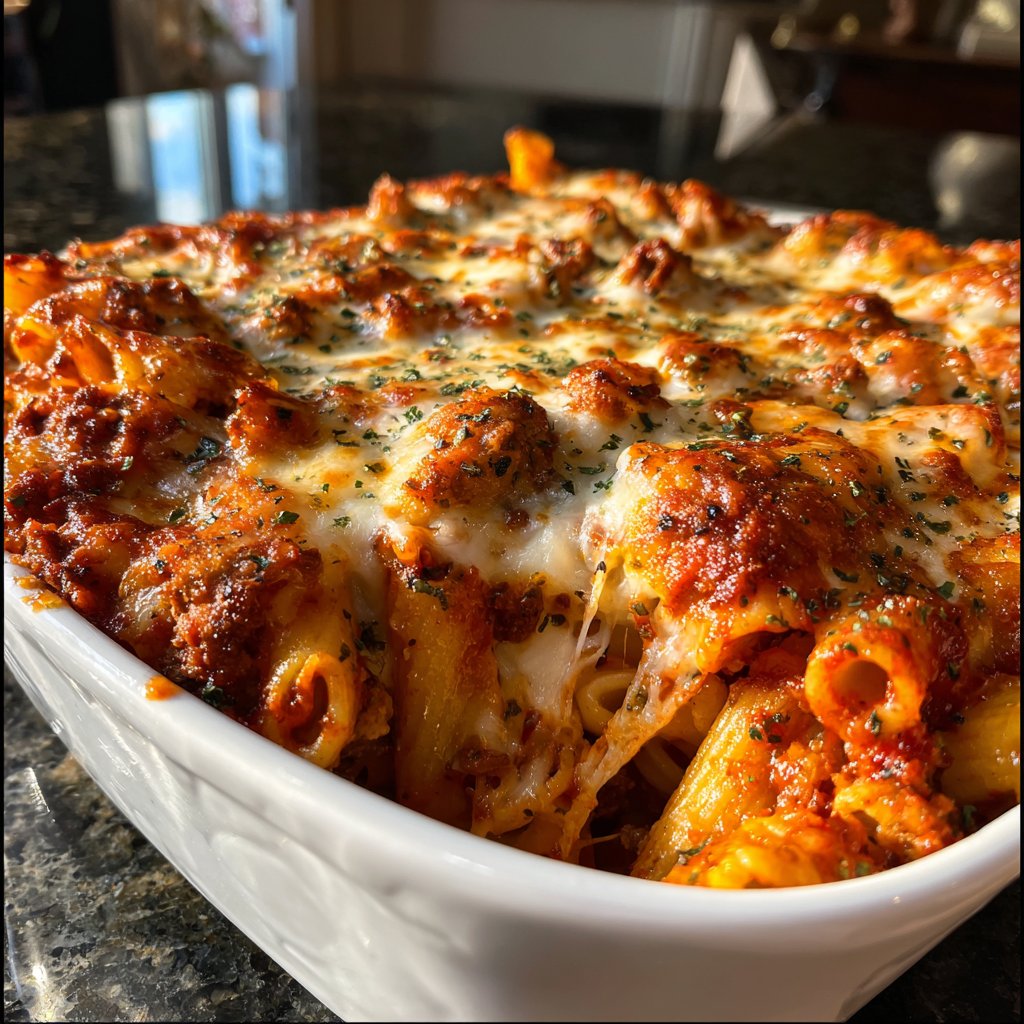Ground Beef Baked Ziti