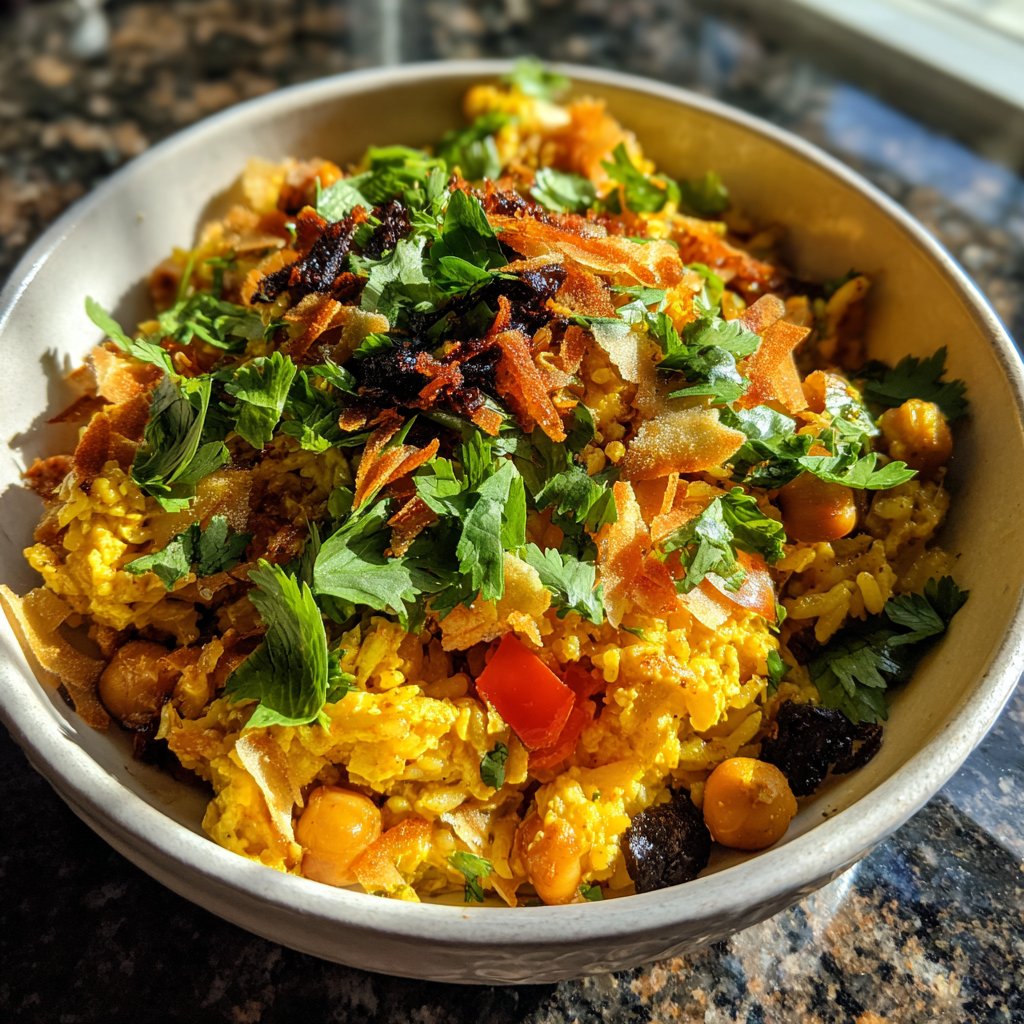 Jamaican Chickpea Coconut Rice Bowl